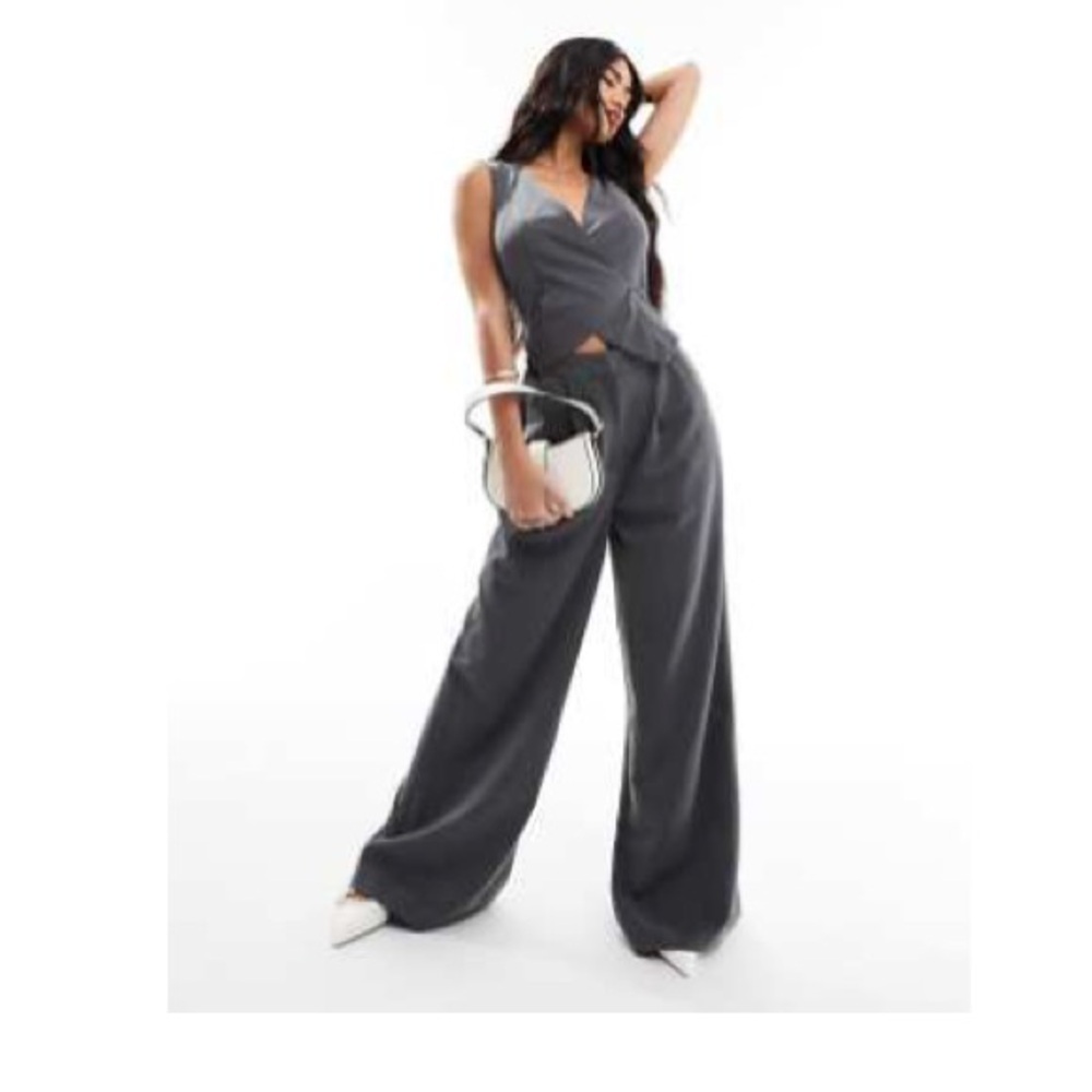 ASOS Design Gray Blazer jumpsuit